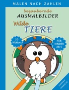 Cover-Bild zum Titel 'Bezaubernde Ausmalbilder Malen nach Zahlen - Wilde Tiere' von 'Sannah Hinrichs'