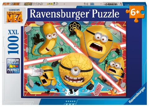 Kinderpuzzle 100 XXL Teile - Minions - Einfach unverbesserliche Zeiten in Sicht - 