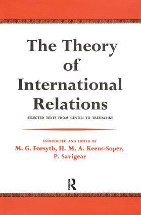 The Theory of International Relations - Friedrich Lutz, M G Forsyth
