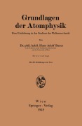 Cover-Bild zum Titel 'Grundlagen der Atomphysik' von 'Hans Adolf Bauer'
