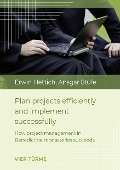Cover-Bild zum Titel 'Plan projects efficiently and implement successfull' von 'Erwin Hettich, Ansgar Stüfe'