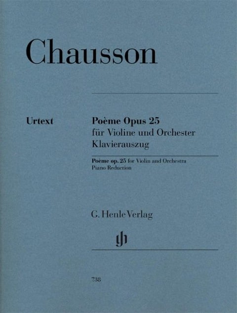 Chausson, Ernest - Poème op. 25 für Violine und Orchester - Ernest Chausson