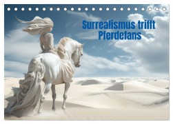 Cover-Bild zum Titel 'Surrealismus trifft Pferdefans (Tischkalender 2026 DIN A5 quer), CALVENDO Monatskalender' von 'Liselotte Brunner-Klaus'