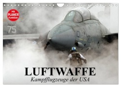 Cover-Bild zum Titel 'Luftwaffe. Kampfflugzeuge der USA (Wandkalender 2026 DIN A4 quer), CALVENDO Monatskalender' von 'Elisabeth Stanzer'