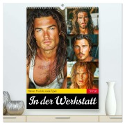 Cover-Bild zum Titel 'In der Werkstatt. Männer, Muskeln, coole Typen (hochwertiger Premium Wandkalender 2026 DIN A2 hoch), Kunstdruck in Hochglanz' von 'Rose Hurley'