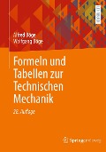 Cover-Bild zum Titel 'Formeln und Tabellen zur Technischen Mechanik' von 'Alfred Böge, Wolfgang Böge'