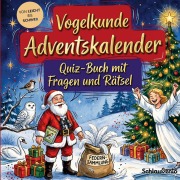 Cover-Bild zum Titel 'Vogelkunde-Adventskalender: Quiz-Buch mit Fragen und Rätsel' von 'Schlauvento Interactive'