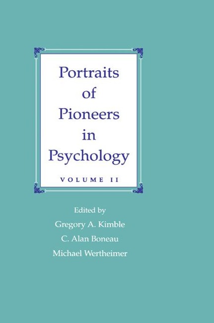 Portraits of Pioneers in Psychology - 