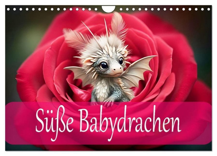 Süße Babydrachen (Wandkalender 2026 DIN A4 quer), CALVENDO Monatskalender - Dusanka Djeric