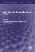 Cover-Bild zum Titel 'Learning and Comprehension of Text' von ''