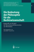 Cover-Bild zum Titel 'Die Bedeutung der Philosophie für die Rechtswissenschaft' von ''