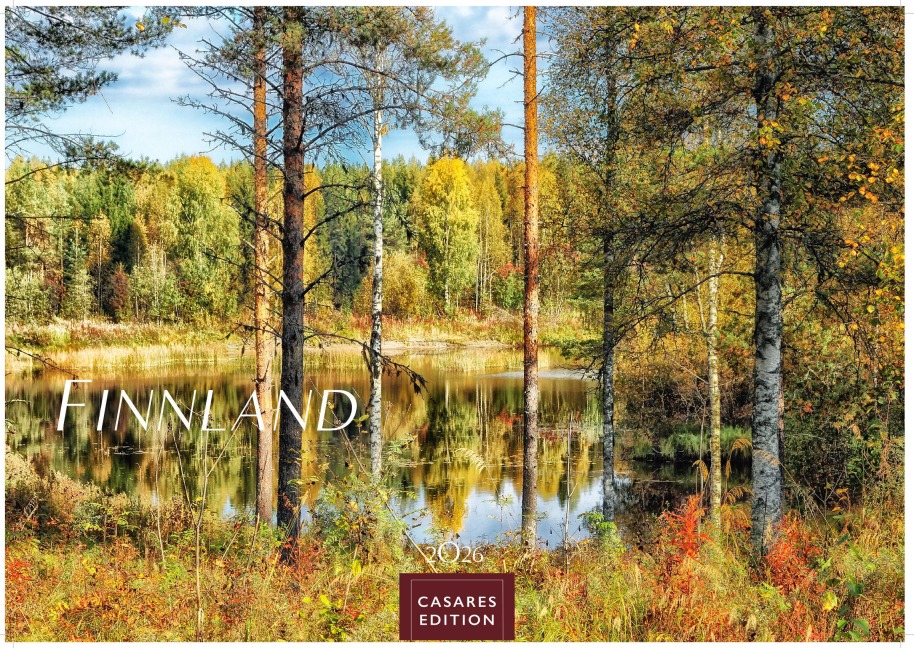 Finnland Kalender 2026 - Wandkalender | Fotokalender Nordeuropa 24x35cm - Hochwertiger . für 2026 - mit beeindruckenden Naturaufnahmen aus Finnland - 