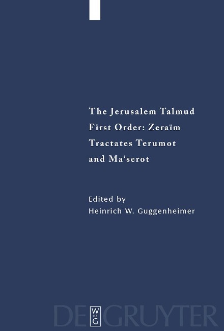 Tractates Terumot and Ma'serot - 