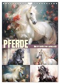 Pferde im romantischen Barockstil (Wandkalender 2024 DIN A4 hoch), CALVENDO Monatskalender - Rose Hurley