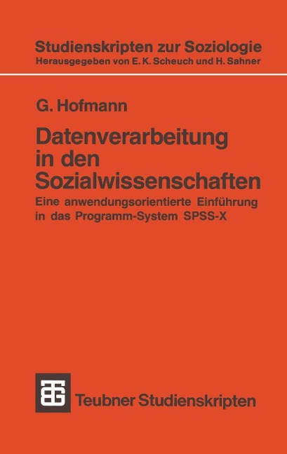 Datenverarbeitung in den Sozialwissenschaften - 