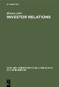 Investor Relations - Michael Dürr