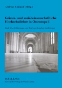 Cover-Bild zum Titel 'Geistes- und sozialwissenschaftliche Hochschullehre in Osteuropa I' von ''