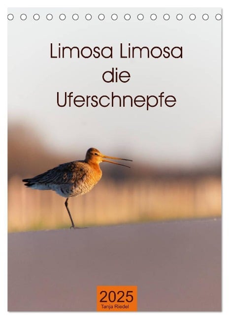 Limosa Limosa die Uferschnepfe (Tischkalender 2025 DIN A5 hoch), CALVENDO Monatskalender - Tanja Riedel