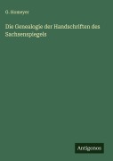 Cover-Bild zum Titel 'Die Genealogie der Handschriften des Sachsenspiegels' von 'G. Homeyer'