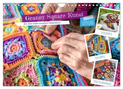 Cover-Bild zum Titel 'Granny Square Kunst - Ein Jahr voller kreativer Häkelideen (Wandkalender 2026 DIN A4 quer), CALVENDO Monatskalender' von 'Anja Frost'