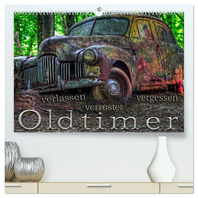 Oldtimer - verlassen verrostet vergessen (hochwertiger Premium Wandkalender 2026 DIN A2 quer), Kunstdruck in Hochglanz - Heribert Adams Foto-You. De