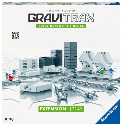 Ravensburger GraviTrax Extension Trax - Zubehör für das Kugelbahnsystem. Kombinierbar mit allen GraviTrax Produktlinien, Starter-Sets, Extensions und Elements, Konstruktionsspielzeug ab 8 Jahren - 