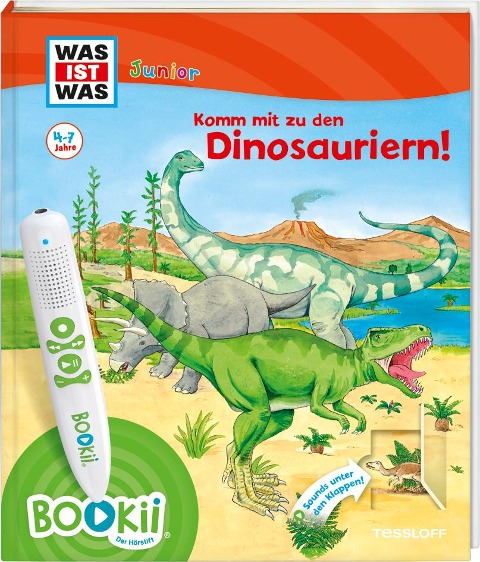 BOOKii® WAS IST WAS Junior Komm mit zu den Dinosauriern! - Bärbel Oftring, Claudia Kaiser, Martin Lickleder, Sebastian Haßler