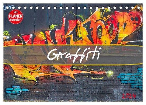 Graffiti (Tischkalender 2024 DIN A5 quer), CALVENDO Monatskalender - Dirk Meutzner
