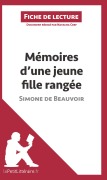 Cover-Bild zum Titel 'Mémoires d'une jeune fille rangée de Simone de Beauvoir (Fiche de lecture)' von 'Lepetitlitteraire, Natacha Cerf'