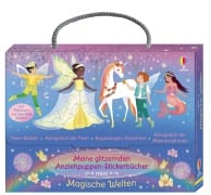 Cover-Bild zum Titel 'Meine glitzernden Anziehpuppen-Stickerbücher mini: Magische Welten' von 'Fiona Watt'