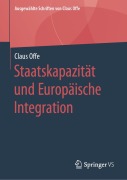 Cover-Bild zum Titel 'Staatskapazität und Europäische Integration' von 'Claus Offe'