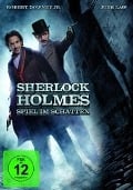 Cover-Bild zum Titel 'Sherlock Holmes 2 - Spiel im Schatten' von 'Michele Mulroney, Kieran Mulroney, Arthur Conan Doyle, Hans Zimmer'