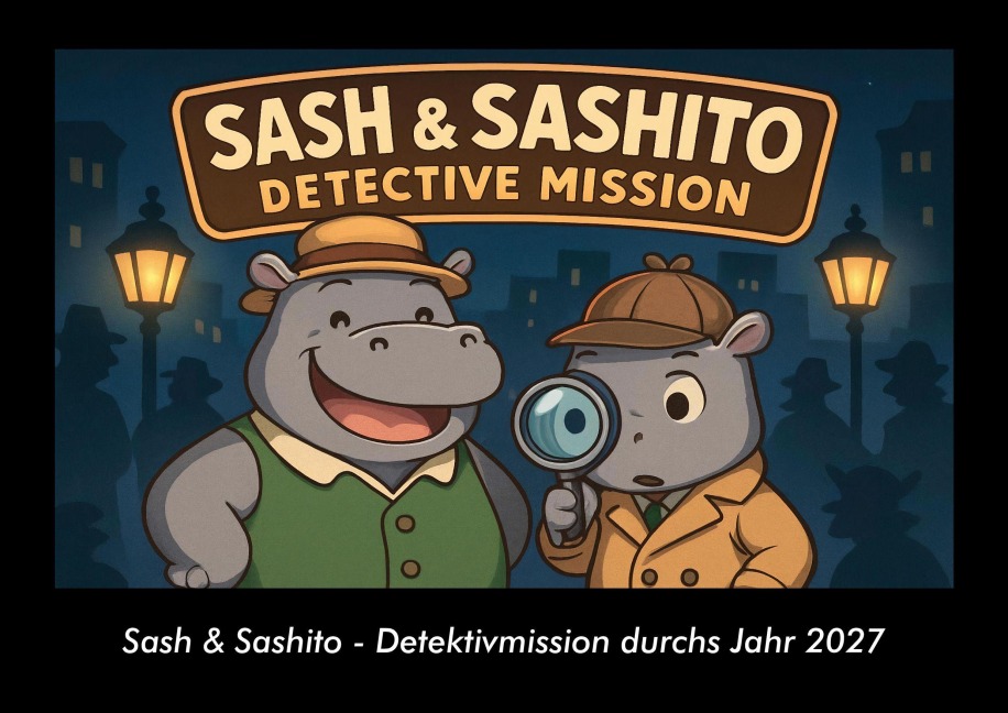 Sash & Sashito - Detektivmission durchs Jahr 2027 Fotokalender DIN A3 - Tobias Schmitt, Kevin Heber