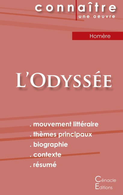 Fiche de lecture L'Odyssée de Homère (Analyse littéraire de référence et résumé complet) - Homère