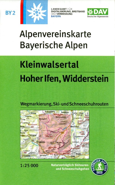 Kleinwalsertal, Hoher Ifen, Widderstein 1:25 000 - 