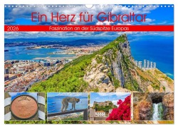 Cover-Bild zum Titel 'Ein Herz für Gibraltar (Wandkalender 2026 DIN A3 quer), CALVENDO Monatskalender' von 'Christa Kramer'