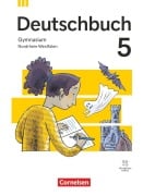 Cover-Bild zum Titel 'Deutschbuch Gymnasium 5. Schuljahr - Ausgabe Nordrhein-Westfalen 2026 - Schulbuch mit digitalen Medien' von 'Julia Boes, Robert Will, Christian Schwarz, Stephanie Kroesen, Deborah Mohr'