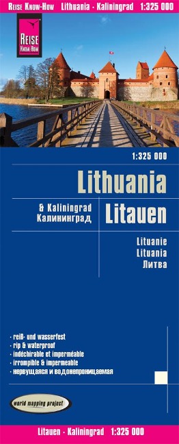 Reise Know-How Landkarte Litauen und Kaliningrad 1 : 325.000 - 