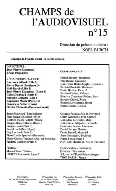 LOIN DE PARIS, CINEMAS ET SOCIETES : textes et contextes - Collectif