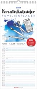 Kreativ-Kalender Familienplaner 2026 - 5 Spalten - 19,5x45 cmFoto, Malen, Basteln - datiert - Kreativkalender - Foto-Kalender - Familienkalender - Wandkalender - Alpha Edition - 