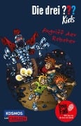 Cover-Bild zum Titel 'Die drei ??? Kids Dein Fall: Angriff der Roboter' von 'Boris Pfeiffer'