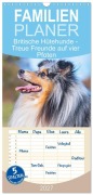 Cover-Bild zum Titel 'Familienplaner 2027 - Britische Hütehunde - Treue Freunde auf vier Pfoten mit 5 Spalten (Wandkalender, 21 x 45 cm) CALVENDO' von 'Sigrid Starick'
