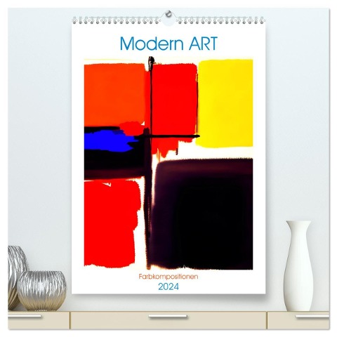 Modern ART Farbkompositionen (hochwertiger Premium Wandkalender 2024 DIN A2 hoch), Kunstdruck in Hochglanz - Martina Marten
