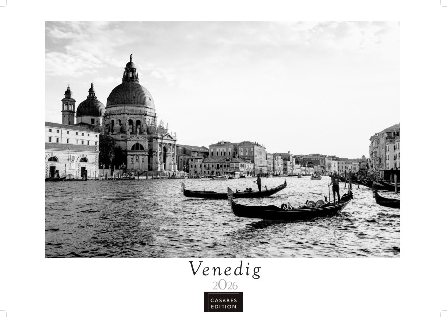 Venedig schw./weiss 2026 S 35x50cm - 