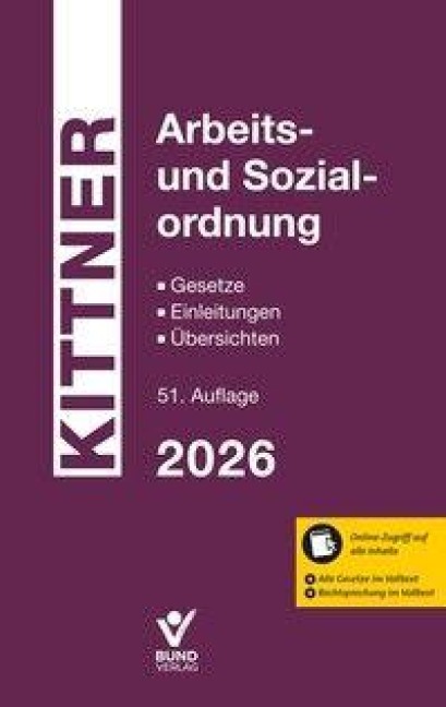 Arbeits- und Sozialordnung 2026 - Michael Kittner