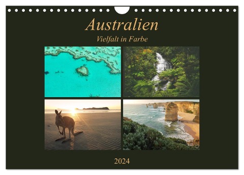 Australien - Farbige Vielfalt (Wandkalender 2024 DIN A4 quer), CALVENDO Monatskalender - Martin Wasilewski