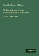 Cover-Bild zum Titel 'Die Federviehzucht vom wirtschaftlichen Standpunkte' von 'August Carl Eduard Baldamus'