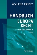 Cover-Bild zum Titel 'Handbuch Europarecht' von 'Walter Frenz'