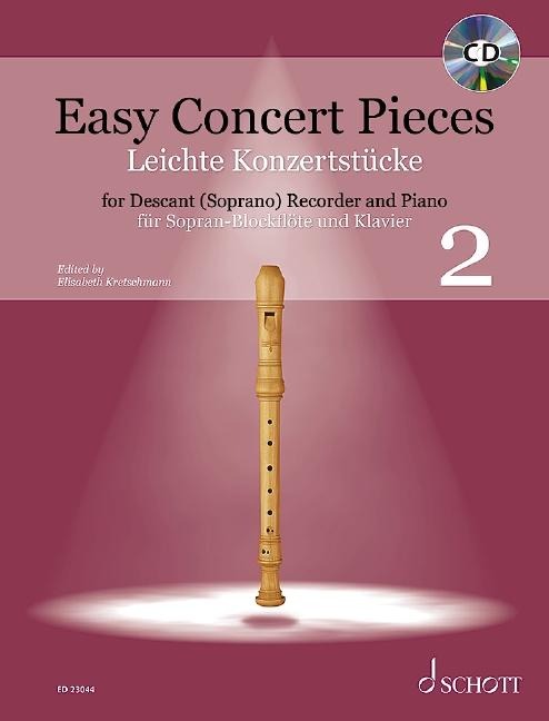 Easy Concert Pieces für Sopran-Blockflöte und Klavier, Band 2 - 