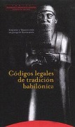 Cover-Bild zum Titel 'Códigos legales de la tradición babilónica' von 'Sanmartino A'